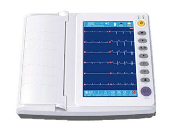 China 10 inch Touch Screen ECG Monitoring System Recording Mode 3ch+++ 6ch 6ch+ 12ch for sale