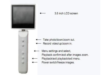 China Oftalmoscopio video de diagnóstico del otoscopio de Digitaces de la cámara de vídeo del PDA con la conexión opcional hecha salir USB de WIFI en venta