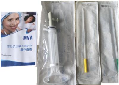 中国 使い捨て可能な単一のValved手動真空吸引中絶法は2台のCannulasが付いているWHO 1のスポイトによって推薦しました 販売のため