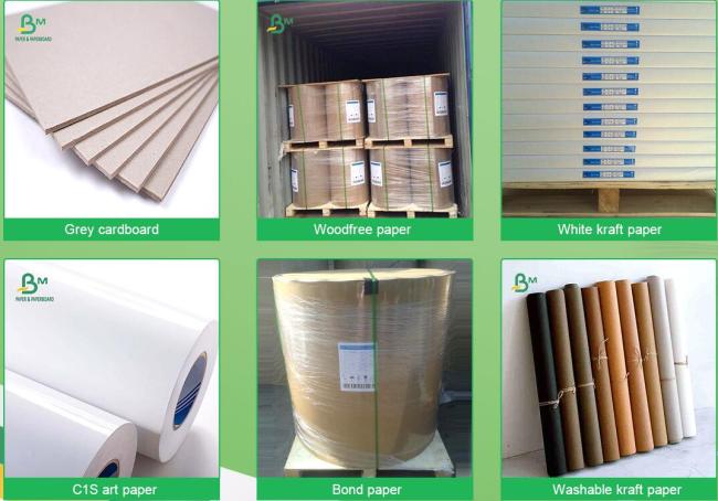 washable kraft paper Natural Fibric 0.5mm Environmental Washable kraft paper For handbag