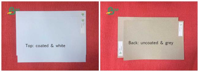 Duplex board with grey back, coated white board with grey back, duplex board