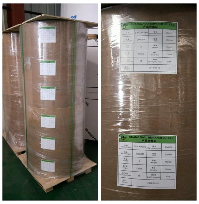 C2S coated art Paper 100% virgin wood pulp 115g white couche paper C2S coated art paper