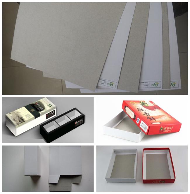 Coated duplex board Good Stiffness 250gsm Coated Duplex Board Paper Grey Back For Gift Wrapping