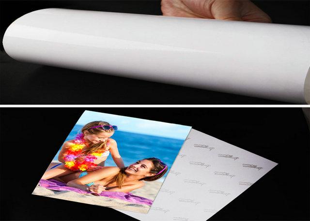 One Side High Glossy Photo Paper Roll 24 Inch 36 Inch Absorb Printing Ink One Side High Glossy Photo Paper