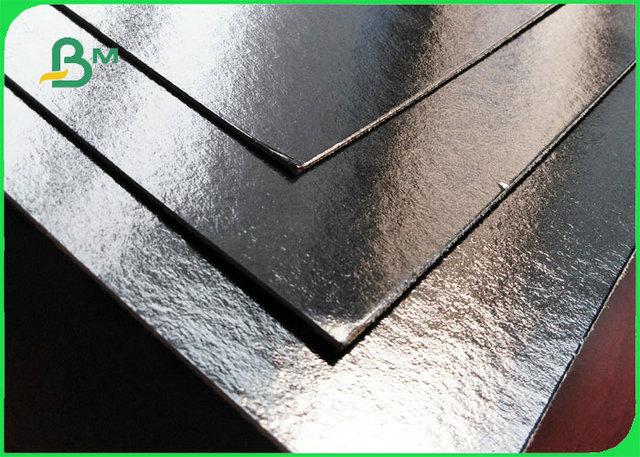 black cardboard 800gsm 1000gsm High glossy Laminated black cardboard For flower packaging box