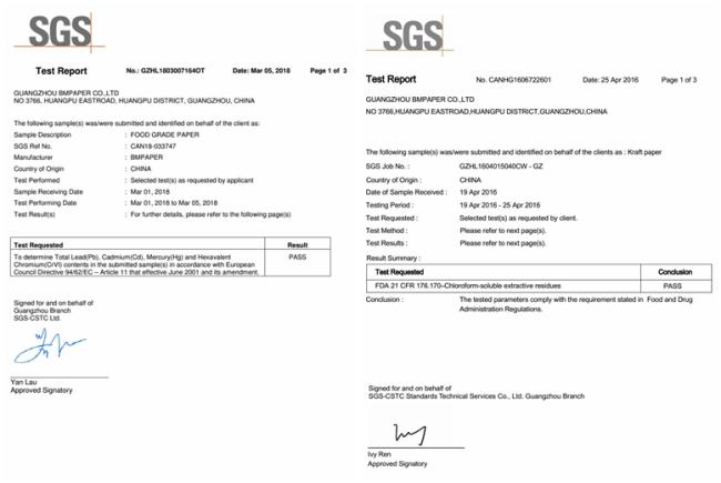 Straw paper certification