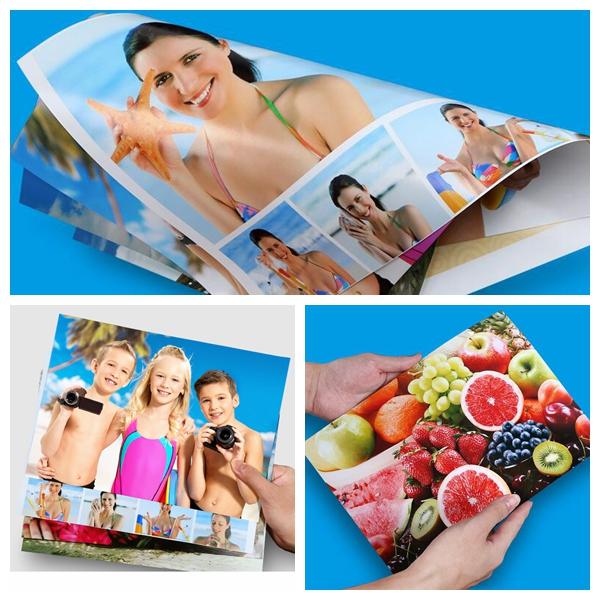 Inkjet Coated Paper Ink dye 115gsm 160gsm Gloosy Inkjet Printing Bright white Coated Paper 36inch 24inch 30m