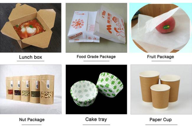Food Grade PE Coated Paper Greaseproof Brown Single And Double Side Food Grade PE Coated Paper For Fast Food