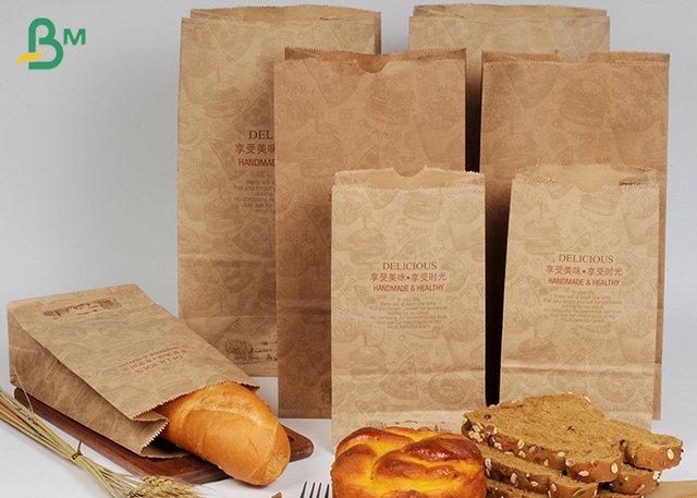 Brown Kraft Food Grade Paper FSC Approved 40g 50g Brown Kraft Food Grade Paper Roll For Street Food Wrapping