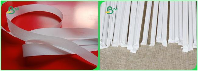 Biodegradable Food Grade Straw Wrapping Paper Roll in 26gsm 28gsm 30gsm www.bmpaper.com