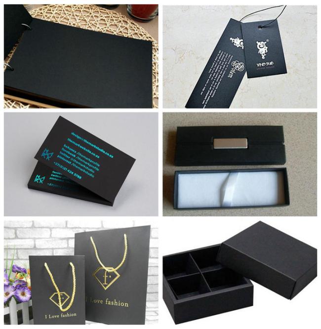 Black Chipboard FSC Certified 100% wood pulp Hard Stiffness Black Chipboard Sheet 250gsm 300gsm