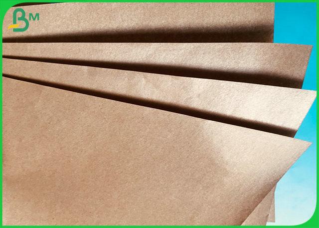 Coated PE Kraft Paper One Side Shiny Brown Coated PE Kraft Paper / Water Resistant Food Packing Paper
