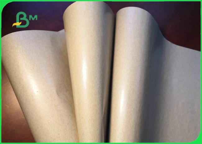 PE Coated wrapping paper 100% Food Grade PE Coated Wrapping 50gsm Kraft Paper Non - Fluorescent For Meat