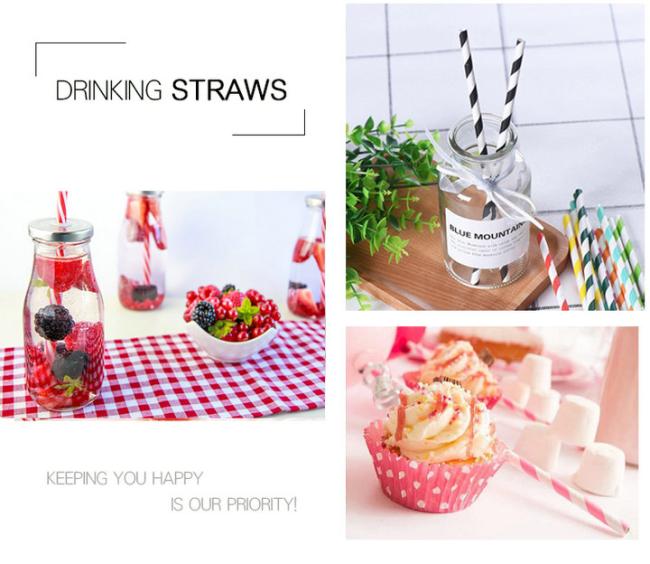 Printed Straw Paper Roll 60gsm 120gsm Slitted 14mm 15mm Food Grade Ink Yellow Printed Straw Paper Roll