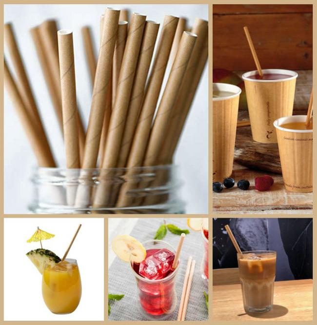 Brown Straw Paper Roll 00% Harmless Food Grade Brown Straw Paper Roll 13.5mm 14mm 15mm Roll Width