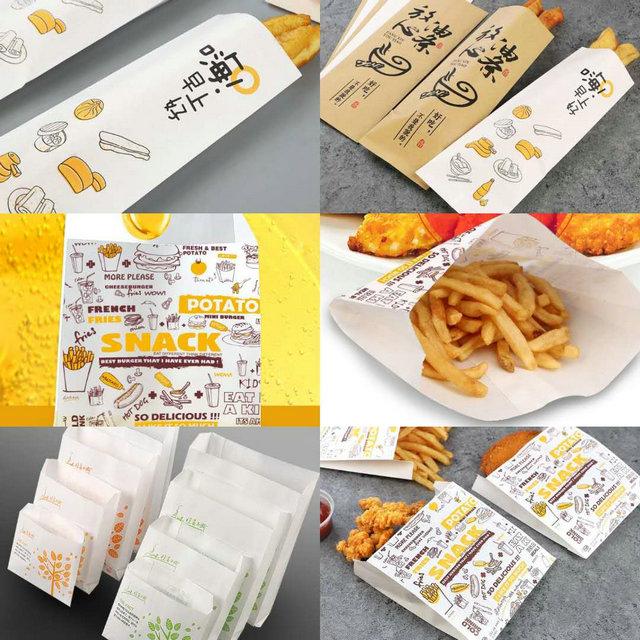 Food grade kraft white paper 120GSM Food Grade Kraft White Paper With Customized Size To Wrap The French Fries