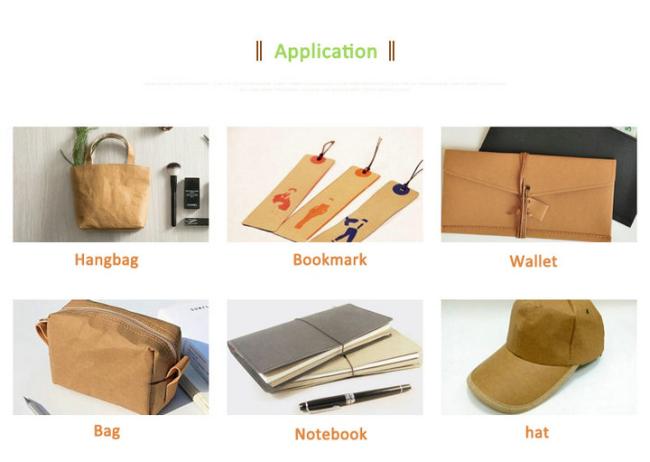 Washable Kraft Paper Fabric Wear resistance Durable Washable Kraft Paper Fabric For Plants Bag Various Colors