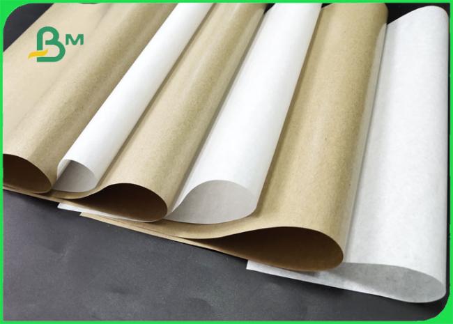 Plastic Coated Kraft Paper FSC & FDA 30 - 350 GSM / Kraft Paper With Plastic Coated Food Packing Paper