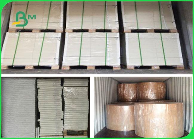 Plastic Coated Kraft Paper FSC & FDA 30 - 350 GSM / Kraft Paper With Plastic Coated Food Packing Paper