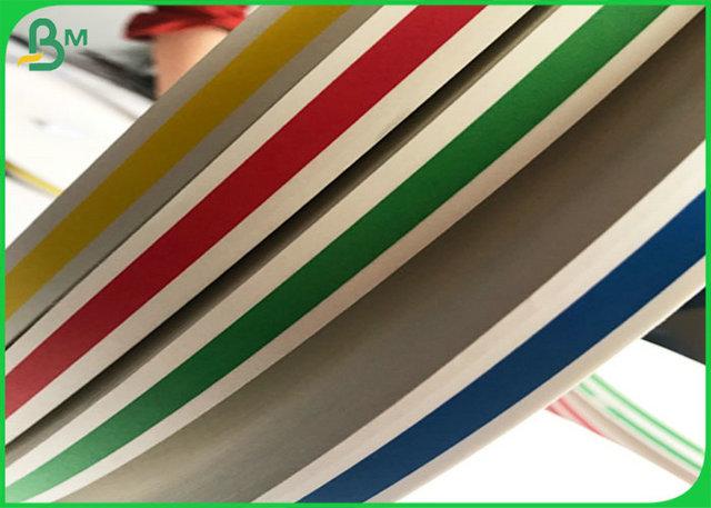 Slit White Kraft Paper Roll 60G 120G 15MM 14MM Slit White Kraft Paper Roll For Colours Striped Paper Straws