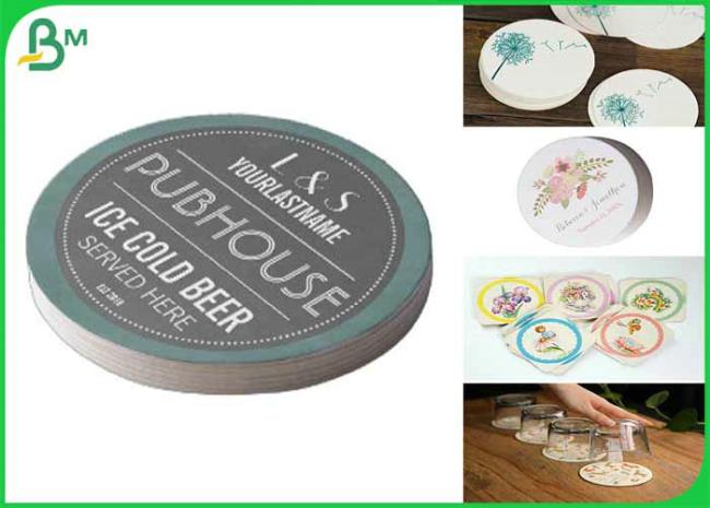 absorbent paper High Absorption 0.4mm 0.5mm 0.6mm Super White Absorbent Paper For Coaster Board