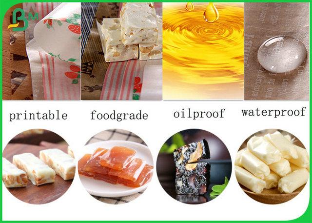Coated one side white paper Foodgrade 40GSM Coated One Side White Paper With 1020mm For Wrapping Sugar