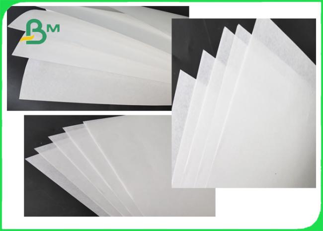 French Fries Wrapping Paper 1200MM 30GSM - 60GSM White French Fries Wrapping Paper 10 / 15GSM PE Coated
