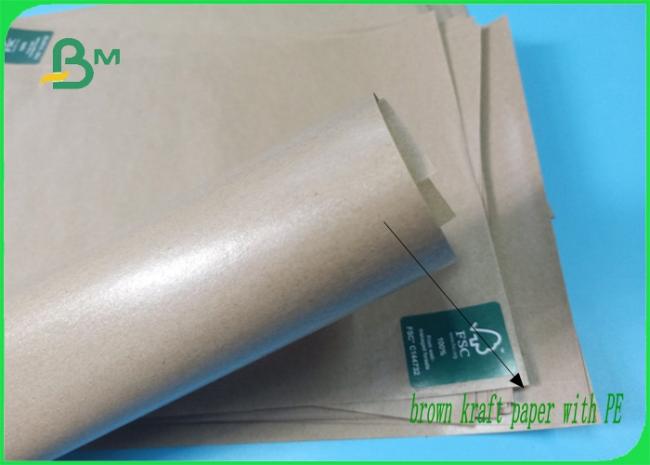 PE Coated Kraft paper MG 30 / 35 / 40gsm green security heatable PE coated kraft paper for packing