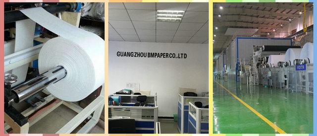 G1S WHITE KRAFT PAPER One Side Gloss FSC Whit Kraft Paper Roll 30GSM 40GSM for food packaging