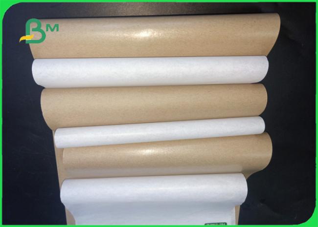 FSC & FDA white kraft paper 30gsm 40gsm FSC food grade one side coated white kraft paper in ream