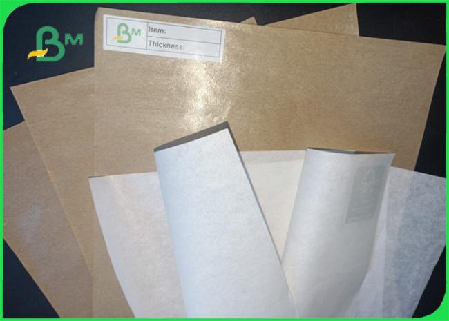 FSC & FDA white kraft paper 30gsm 40gsm FSC food grade one side coated white kraft paper in ream