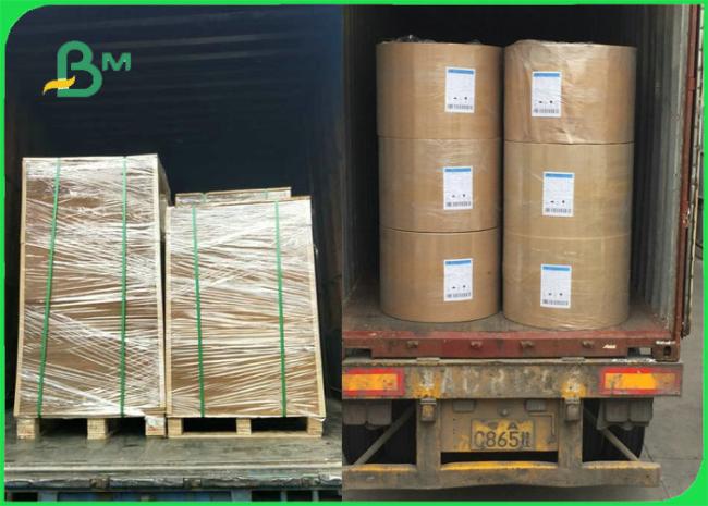 Carta Kraft Paper FSC Carta Kraft Paper For Fast Food Wrapping 300gsm 350gsm Good Strength