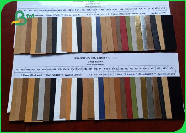washable kraft paper 0.3 / 0.55 / 0.8 mm Soft and wear resistant washable kraft paper DIY bags