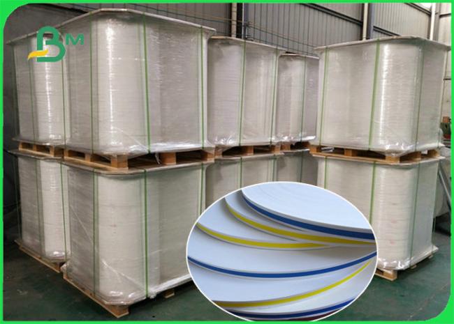 Striped Straw Paper FDA Approved Ink Striped Straw Paper 100% Chemical Free Recyclable 60gsm 120gsm