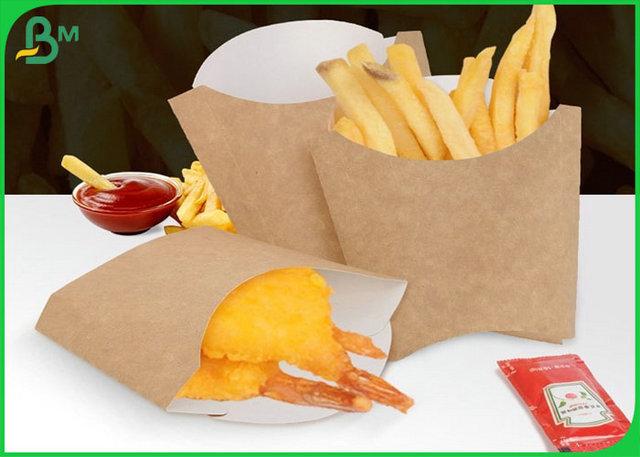 FSC Coated 250G White Back Kraft Paper For Making French Fries Box FSC Coated 250G White Back Kraft Paper For Making French Fries Box