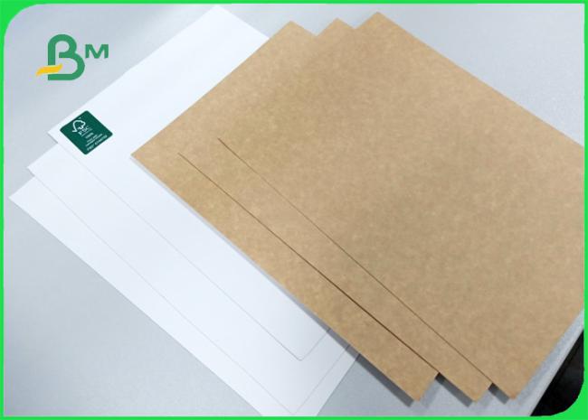 250gsm smooth surface FDA white face top of kraft liner for advertising Design 02 250gsm smooth surface FDA white face top of kraft liner for advertising Design