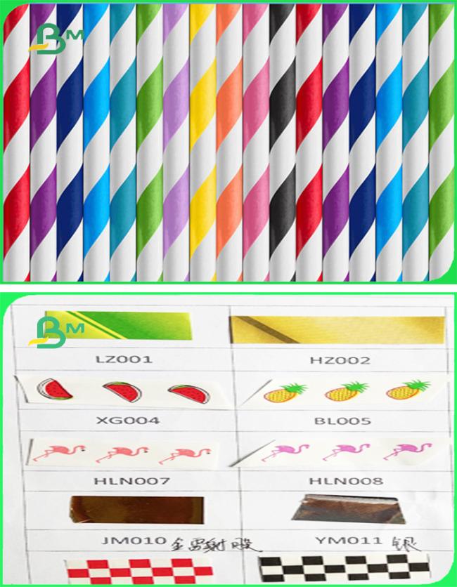60gr 120gr Purple & Orange Straw Paper Reels Safe Ink Striped Printing 60gr 120gr Purple & Orange Straw Paper Reels Safe Ink Striped Printing