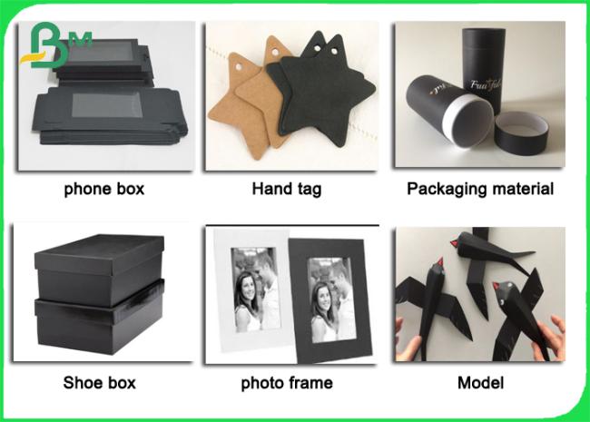 FSC Single Sided Black Card Paper 110 - 450gsm for Photo Albums FSC Single Sided Black Card Paper 110 - 450gsm for Photo Albums