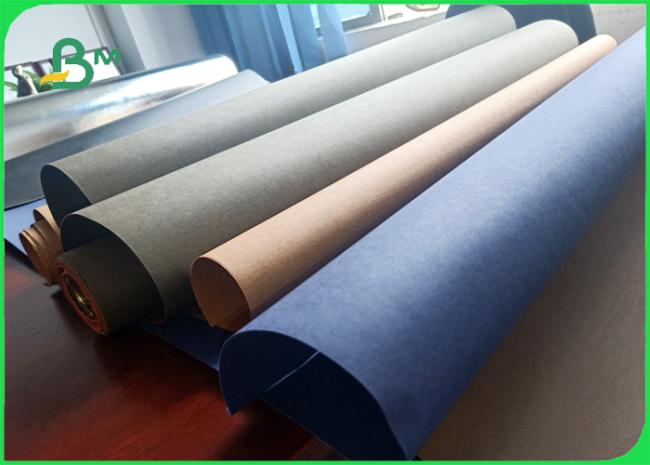 MOQ 1 yard 0.3mm 0.55mm Fiber colored washable kraft paper for bag design 01 MOQ 1 yard 0.3mm 0.55mm Fiber colored washable kraft paper for bag design