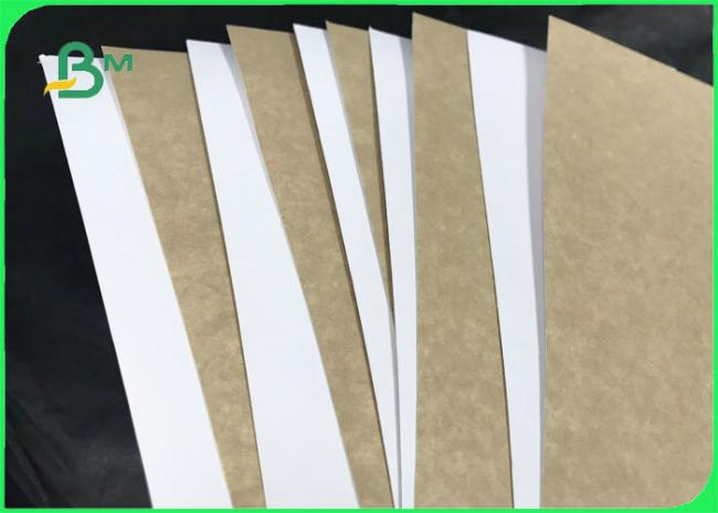 Hard Stiffness 250gsm - 365gsm Coated White Top Kraft Liner For Food packages Hard Stiffness 250gsm - 365gsm Coated White Top Kraft Liner For Food packages
