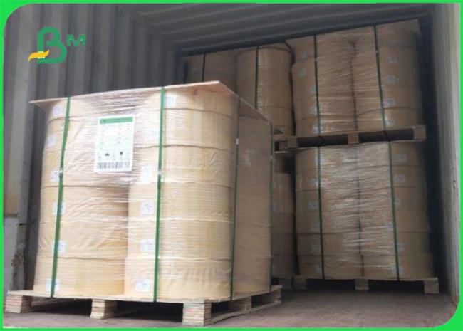 Size 14mm 60gsm white / brown waterproof karft paper for straw wood pulp roll 01 Size 14mm 60gsm white / brown waterproof karft paper for straw wood pulp roll