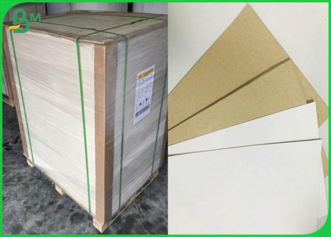 Flip Sided Kraft Paper Board White Solid surface Brown Color Back for Food Box Flip Sided Kraft Paper Board White Solid surface Brown Color Back for Food Box