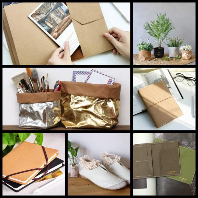 0.55mm brown white gold color Wrinkle free washable kraft paper roll for bags 02 0.55mm brown white gold color Wrinkle free washable kraft paper roll for bags