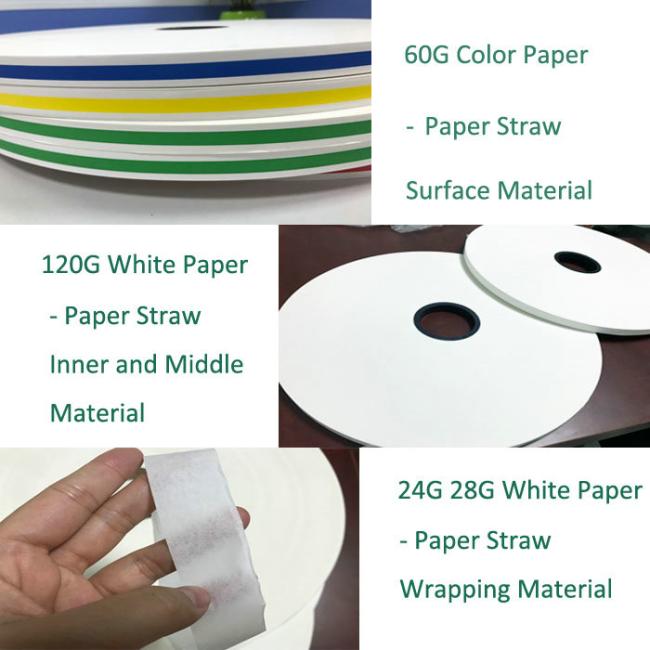 White Paper Straw Wrapping 26.5mm * 6000M 28g 60g 120g color straw paper roll White Paper Straw Wrapping 26.5mm * 6000M 28g 60g 120g color straw paper roll