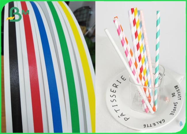 No Plastic Drinking Straws Paper Material 15mm White & Colored Paper No Plastic Drinking Straws Paper Material 15mm White & Colored Paper