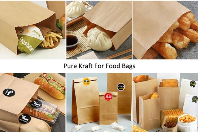 Paper Food Grade Containers Natural kraft paper 50gram to 400gram Roll Paper Food Grade Containers Natural kraft paper 50gram to 400gram Roll