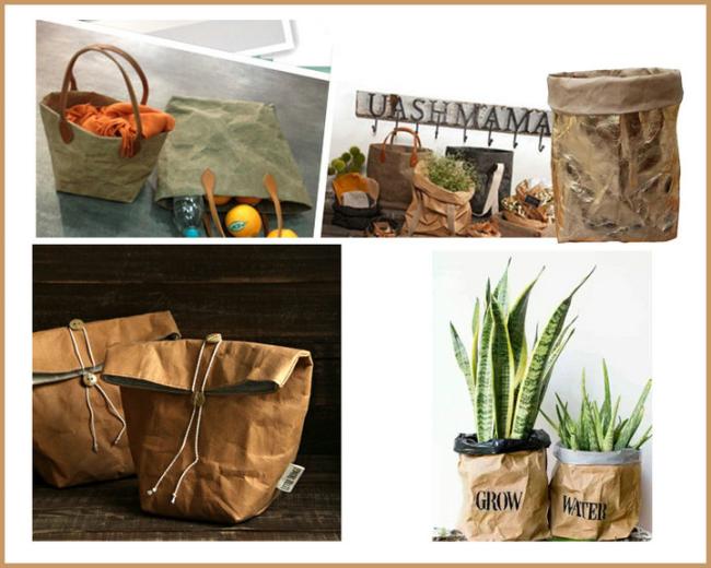 Recyclable Eco friendly Green / Blue Soft Washed kraft Paper For Grocery Bags Recyclable Eco friendly Green / Blue Soft Washed kraft Paper For Grocery Bags