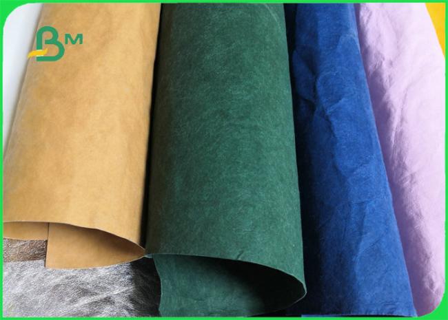 Recyclable Eco friendly Green / Blue Soft Washed kraft Paper For Grocery Bags Recyclable Eco friendly Green / Blue Soft Washed kraft Paper For Grocery Bags