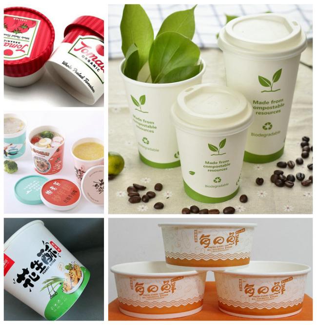 230gsm 260gsm PLA Coated Cardboard For Bowls 100% Biodegradable Food Safe 230gsm 260gsm PLA Coated Cardboard For Bowls 100% Biodegradable Food Safe