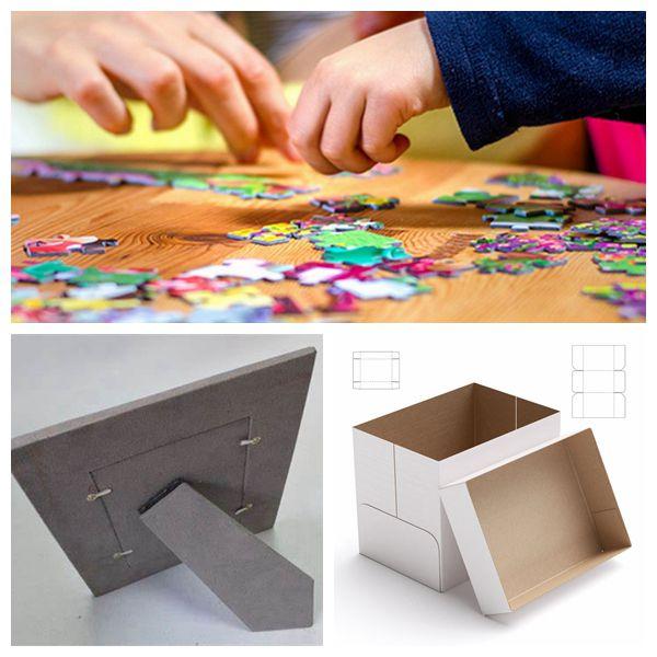 Recycled Pulp 1.2mm 1.5mm Colored Grey Board For Jigsaw Moistureproof